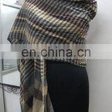 Pashmina Wool Shawls In Check 2016 thumbnail-2