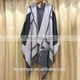 Chinese Wholesale Suppliers Ladies Cashmere Wraps Fringe Blanket Geometry Pattern Kashmir Winter Shawls thumbnail-2