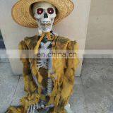 Halloween Standing Skeleton With LED Light and Sound 100% Plastic Life Size Skeleton Halloween Props thumbnail-1