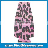 Leopard Print Pink Comfortable And Easy To Use Neoprene Bottle Sleeve