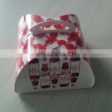 Custom Printing High Quality Paper Card Box Packing Cake, Cake Box Packing With Handle Personalized Printing