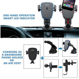 Fast Wireless car Charger with Phone Holder Mount