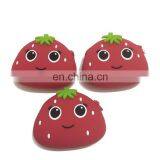 Kawaii Fox,cactus and Strawberry Shape Zipper Round Coin Bag Promotion Silicone Wallet Purse thumbnail-3