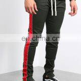 DiZNEW 2019 USA Skinny Design Black and Red Polyester Striped Track Pants thumbnail-4