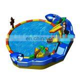 Kids and Adults Water Sports Equipment Pirate Ship Inflatable Water Amusement Park Slide Pool Games For Sale thumbnail-3