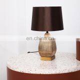 European Modern Style Indoor Ceramic Base Gold Table Porcelain Lamp for Home Decor thumbnail-3