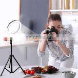 Customed Logo Wholesale 10 Inch Live Video Shoot Broadcast Photograph Beauty Led Selfie Ring Light With Tripod thumbnail-6