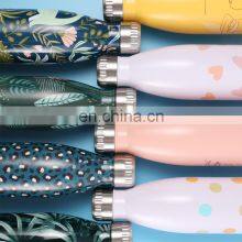 Gint Water Transfer Finishing Stainless Steel Drink Bottle Low MOQ Popular Cola Shape Customized Color Water Juice Coffee Bottle thumbnail-5