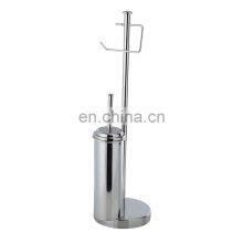 Bathroom Floor Standing Toilet Paper Holder Accessories Stainless Steel Toilet Paper Roll Holder thumbnail-1