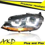 AKD Car Styling GOLF 7 LED Headlight 2013-2014 GOLF7 Headlight Volks Wagen Halogen Signal Head Lamp Projector Bi Xenon Hid H7
