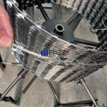 SS304 Stainless Steel Concertina Razor Barbed Wire Bto-22 450mm Loop Diameter thumbnail-2