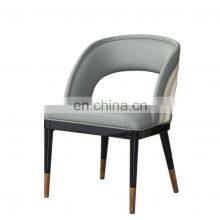 Nordic Leather Solid Wood Modern Dining Chair For Restaurant thumbnail-1