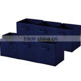 Household Non-woven Foldable Storage Cube Basket Bin Set of 6 thumbnail-4