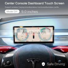 Car Center Consoles Lcd Dashboard Instrument Panel Multimedia Linux GPS Navigation Touch Screen Display For Tesla Model 3 Y thumbnail-2