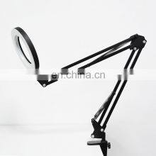 New Upmarket Handicraft Beauty Worktable Lamp Tricolor Adjust Stepless Dimming USB Button Switch 5D Glasses LED Magnifying Lamp thumbnail-4