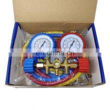 CT-536 F BRASS Manifold Gauge Set HVAC Refrigeration System Auto Air Conditioner AC Charging R134A R502 R410A R404 Price thumbnail-5