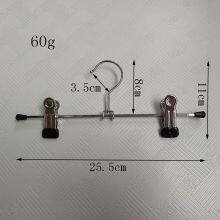 Amozon Customized Adjustable Chrome Metal Clip Pants Dress Underwear Lingerie Rubber Coated Hanger thumbnail-4