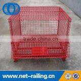 Heavy Duty Industrial Steel Wire Mesh Lid Container