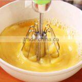 New Easy Whisks Rotating 14" Hand Blender Versatile Egg Beater -Quality Stainless Steel Hand Push Mixer thumbnail-3