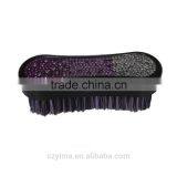 NEW Bling Horse Face Brush With Purple Gradient Pattern/rhinestone thumbnail-1