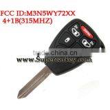 Best Quality 4+1 Button Remote Key With 315MHZ(FCC :M3N5WY72XX) for Chrysler thumbnail-1