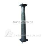China Dark Grey Granite Gate Column Pillar Design