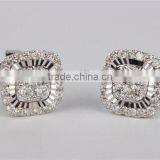 Bright CZ Stone Silver Earring Earring Led thumbnail-2