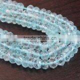 Aquamarine Rondelles Faceted thumbnail-3
