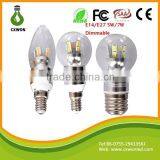 Ultra Bright E14 E27 B12 Led Candle Light 5w 7w Candle Lamp Led With Warranty 2 Years CE ROHS