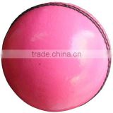 Cricket ball Pink Made from Leather and Cork