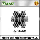 6x7+IWRC Ungalvanized Steel Wire Rope for Elevator Price thumbnail-6