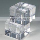 Clear Solid Acrylic Cube Stamp Block Paperweight Photo Frame Quality Choice