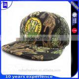 High Quality Custom Embroidered Cotton Camo 6 Panel Baseball Cap 6 Panel Flat Camo Snapbck Hats thumbnail-2