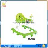 Cheap Simple 8 Swivel Round Wheels Baby Walker With Music and Toys thumbnail-2