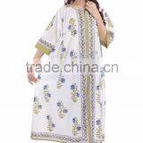 Stylish Women Cotton Long Dress Indian Bhopali Women Long Hippie Loose Dress Sexy Wear Girls Kimono Style Dress