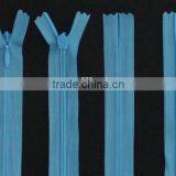 Nylon Invisible Zippers With Head to Head Sliders for Sale