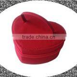 Fashion Heart Shape Customized EVA Fabric Jewelry Storage Case thumbnail-3