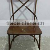 Cross Back Metal Chair thumbnail-1
