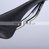 Red Bicycle Saddle Titanium Base MTB Leather Mountain Bikes Saddle thumbnail-6