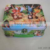 Vivid Color Rectangular Tin Lunch Box thumbnail-2