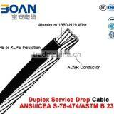 Duplex Service Drop Cable With ACSR Neutral ANSI/ICEA S-76-474 thumbnail-1
