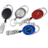Metal Oval Retractable Badge Holder