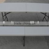 183cm plastic folding table and bench set