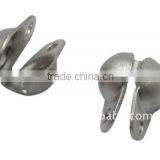 304 Stainless Steel Caps / Tips, Nickel Color, About 4x6x3.5mm, Hole: 1mm(STAS-Q001-1)