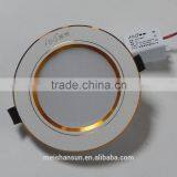7w Aluminum&lens Round Led Ceiling Light for Indoor