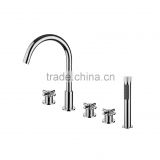 Side mounted 5 hole bathtub faucet taps with hand shower LSM 2209