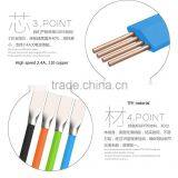 Fast Charge 2.0 Current Usb Data Sync Cable Charger Cable Metal Head Data Charging Cable thumbnail-6