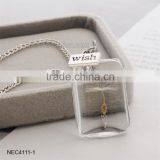 DIY Glass Bottle Pendant Necklace Dandelion Seed Necklace thumbnail-2