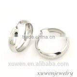 Polish Mens Stainless Steel Huggie Hoop Earrings