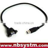 USB 3.0 A Male to A Female Cable With Screw for Panel